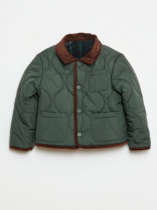 Veste chaude style workwear réversible - Kiabi