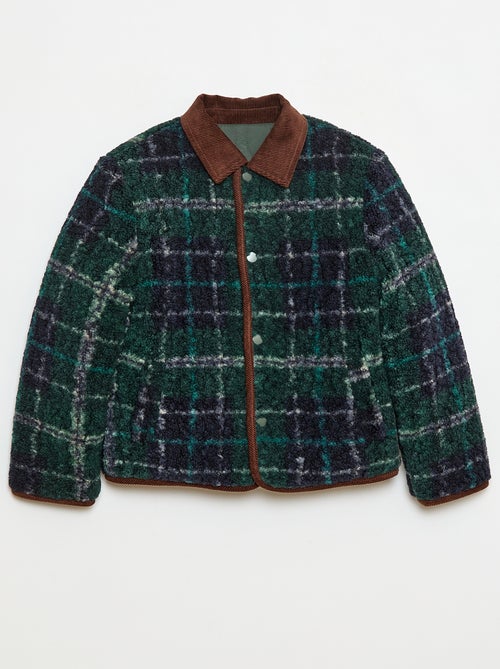 Veste chaude style workwear réversible - Kiabi