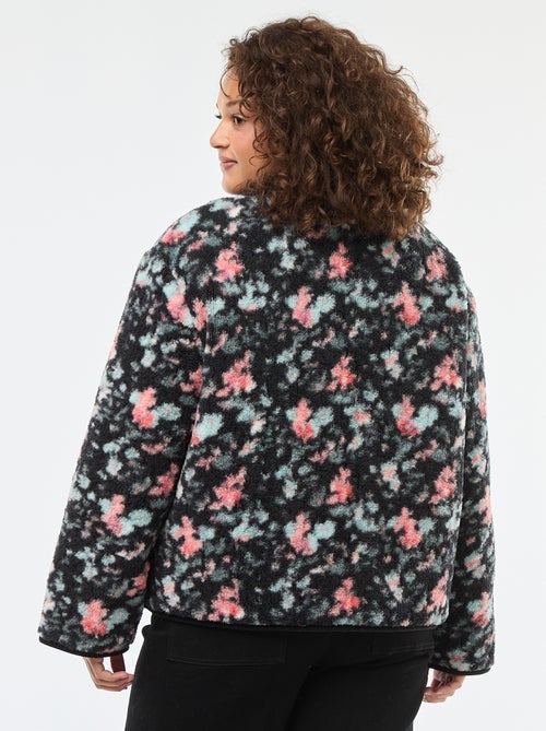 Veste chaude workwear réversible avec fermeture pressionnée - Kiabi