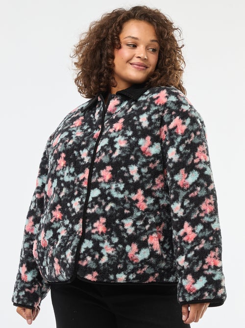 Veste chaude workwear réversible avec fermeture pressionnée - Kiabi