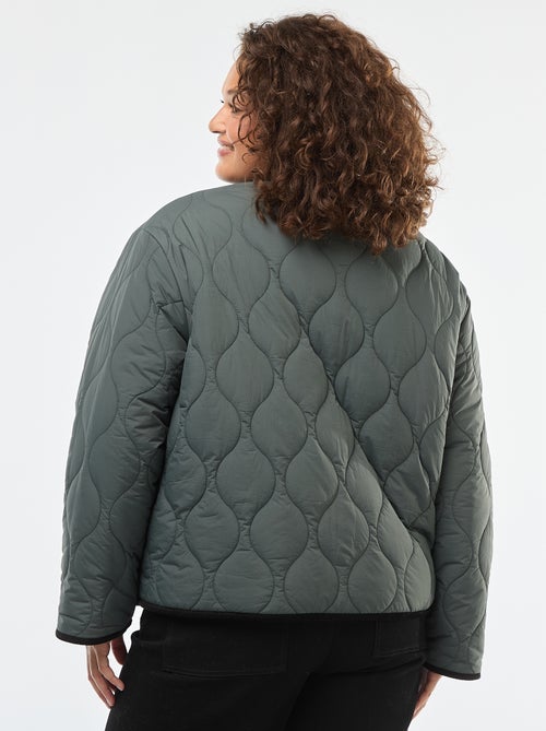 Veste chaude workwear réversible avec fermeture pressionnée - Kiabi