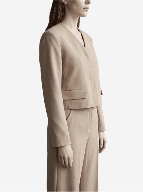 Veste cintrée à col en v avec poche my fashion - Kiabi