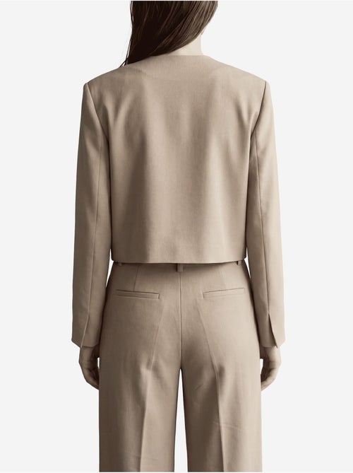 Veste cintrée à col en v avec poche my fashion - Kiabi