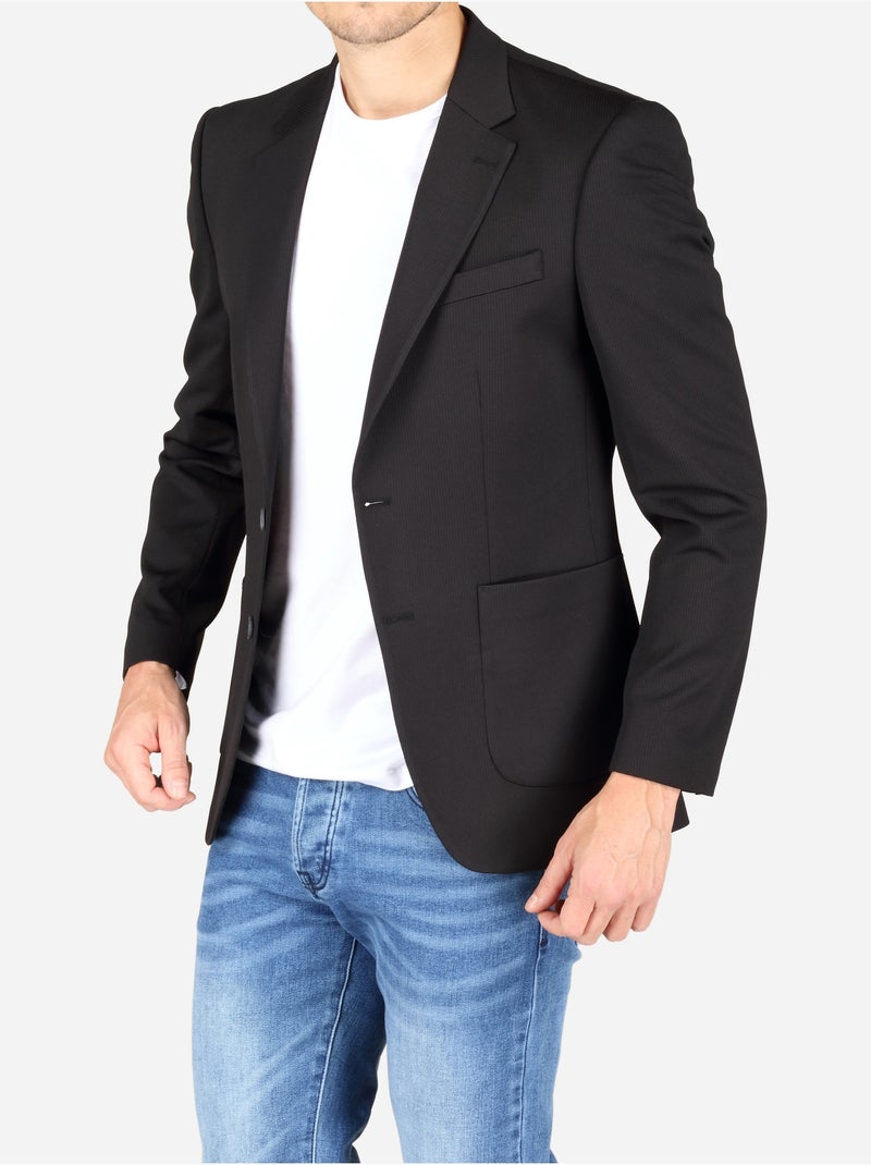 Veste coupe ajustée - leader mode Noir - Kiabi