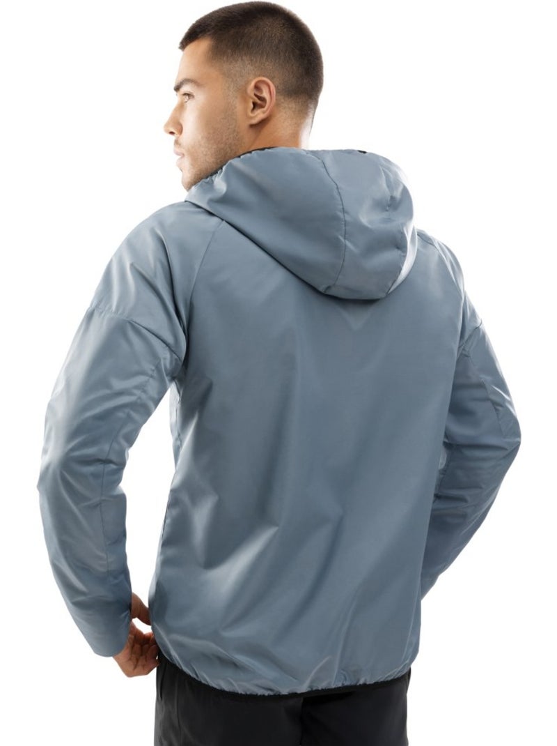 Veste coupe-vent fitness homme fitness homme evolve Bleu - Kiabi