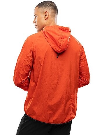 Veste coupe-vent running homme fitness homme bund brick