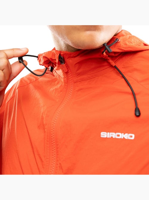 Veste coupe-vent running homme fitness homme bund brick - Kiabi