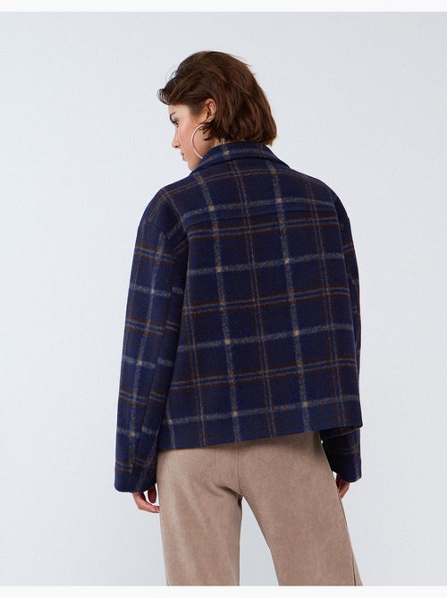 Veste courte à carreaux, mo fashion - Kiabi Veste courte à carreaux, mo fashion - Kiabi