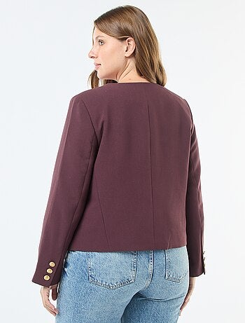 Veste courte avec boutons rétro