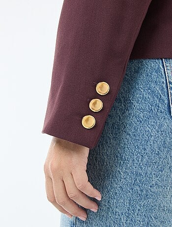 Veste courte avec boutons rétro