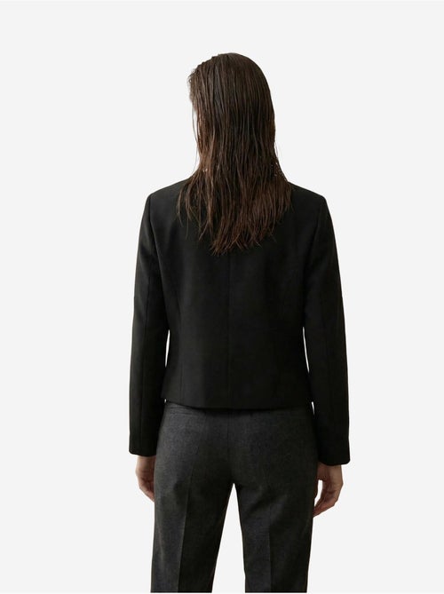 Veste courte boutonnée en tweed my fashion - Kiabi
