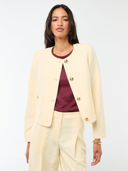 Veste courte de cérémonie unie - Kiabi