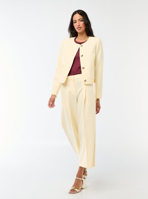 Veste courte de cérémonie unie - Kiabi