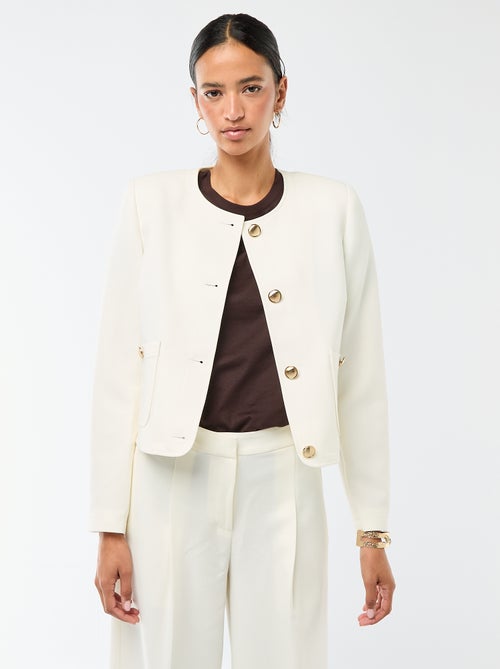 Veste courte de cérémonie unie - Kiabi