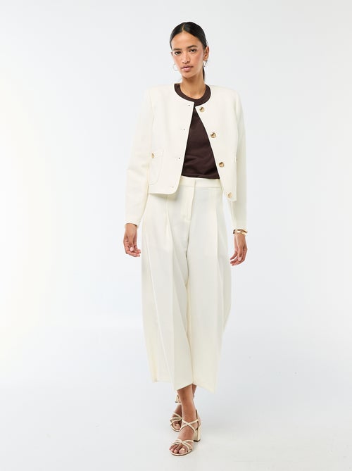 Veste courte de cérémonie unie - Kiabi