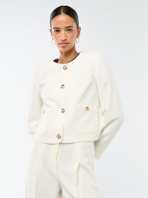 Veste courte de cérémonie unie - Kiabi