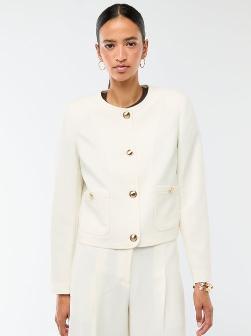 Veste courte de cérémonie unie - Kiabi