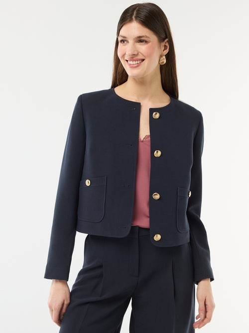 Veste courte de cérémonie unie - Kiabi