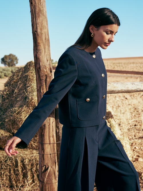 Veste courte de cérémonie unie - Kiabi