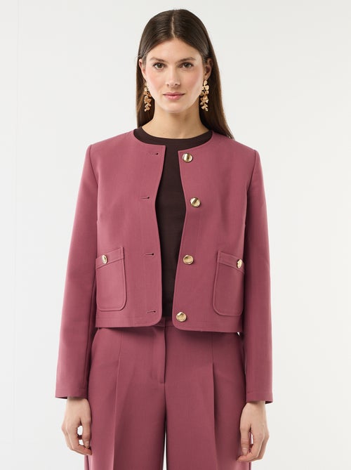 Veste courte de cérémonie unie - Kiabi