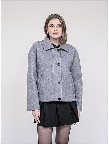 Veste courte effet laine uparlie