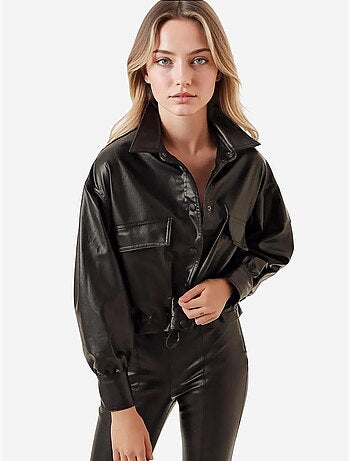 Veste courte en cuir bdart