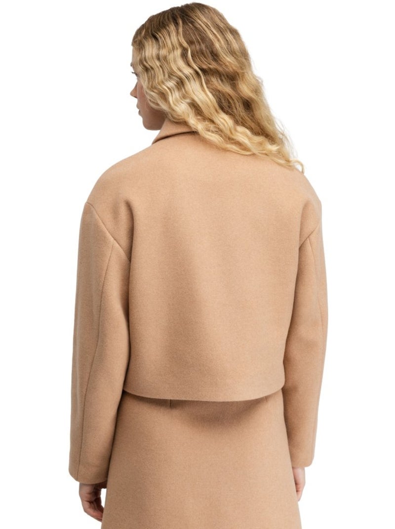 Veste courte en laine femme femme strodet-w sand Beige - Kiabi