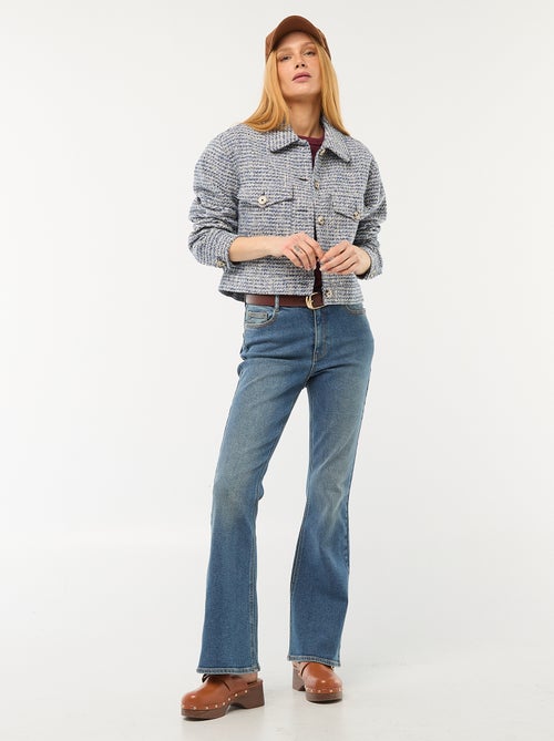 Veste courte en tweed - Kiabi