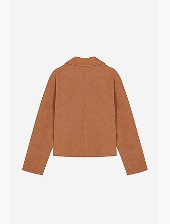 Veste courte femme en suédine dilvin