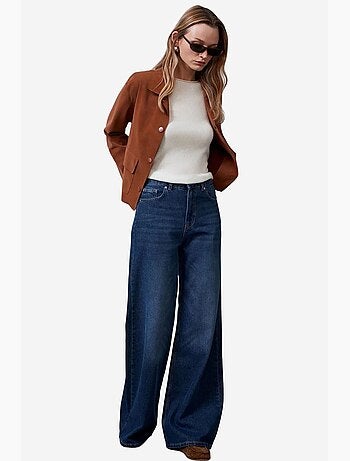 Veste courte femme en suédine dilvin