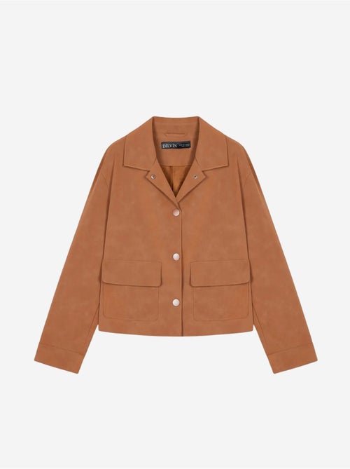 Veste courte femme en suédine dilvin - Kiabi Veste courte femme en suédine dilvin - Kiabi