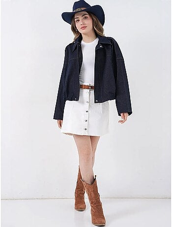 Veste courte oversize avec fermeture éclair et poche bdart