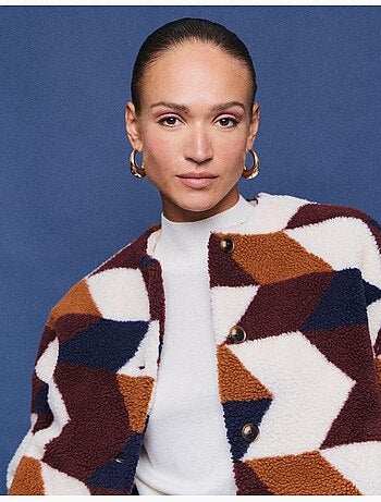 Veste courte sherpa, mo fashion