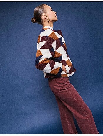 Veste courte sherpa, mo fashion