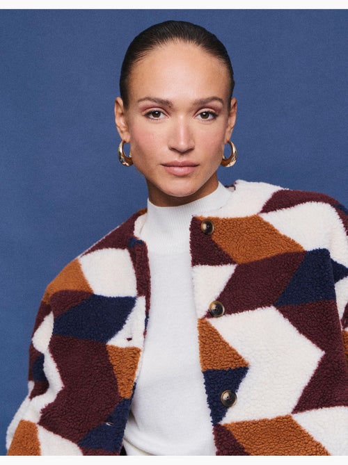 Veste courte sherpa, mo fashion - Kiabi