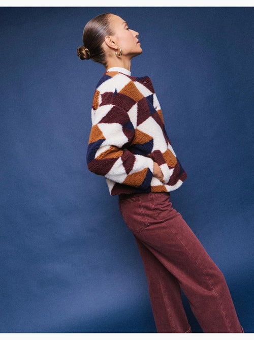 Veste courte sherpa, mo fashion - Kiabi