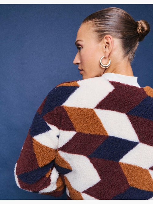 Veste courte sherpa, mo fashion - Kiabi