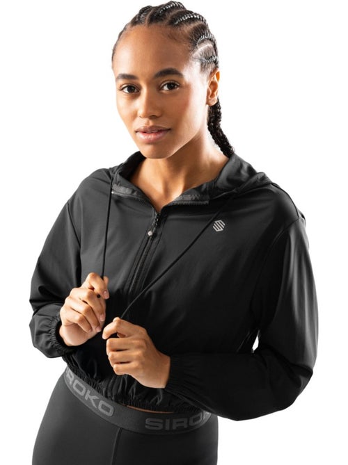 Veste courte ultralégère coupe-vent fitness femme fitness femme pando - Kiabi