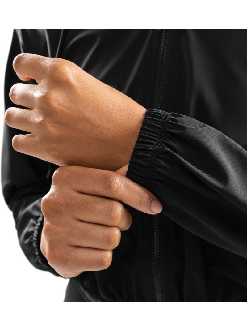 Veste courte ultralégère coupe-vent fitness femme fitness femme pando Noir - Kiabi