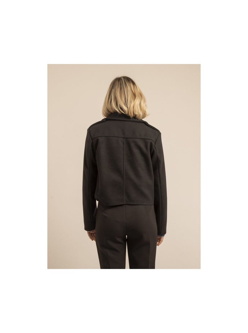 Veste courte utena Noir - Kiabi