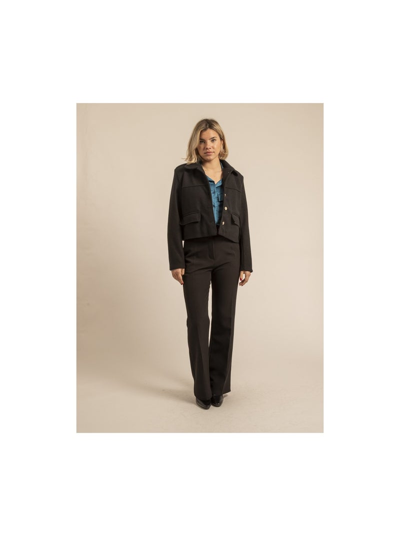 Veste courte utena Noir - Kiabi