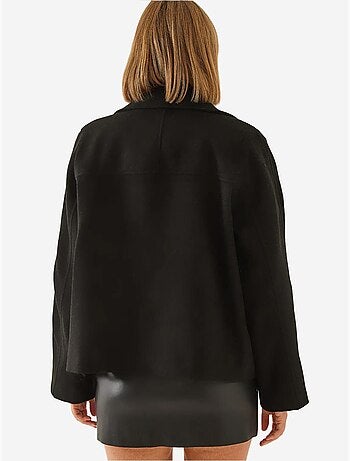 Veste croisée en laine boutonnée lucci
