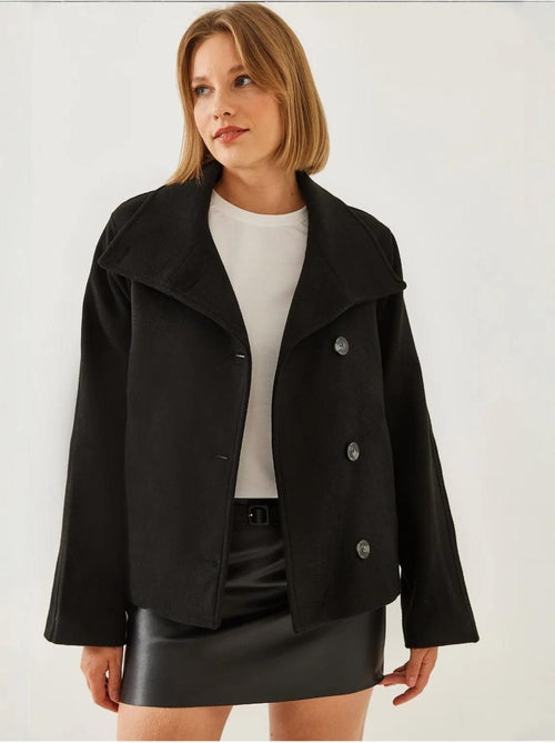 Veste croisée en laine boutonnée lucci - Kiabi Veste croisée en laine boutonnée lucci - Kiabi