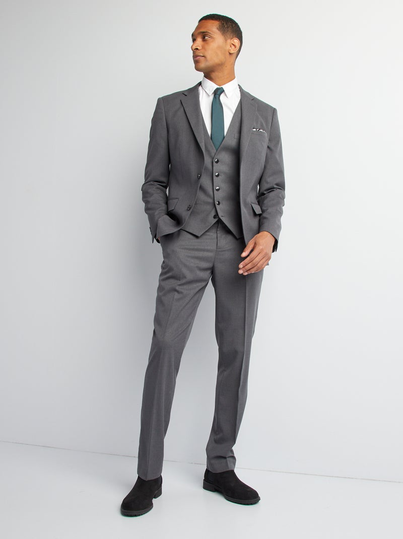 Veste de costume pour homme à coupe slim Gris - Kiabi