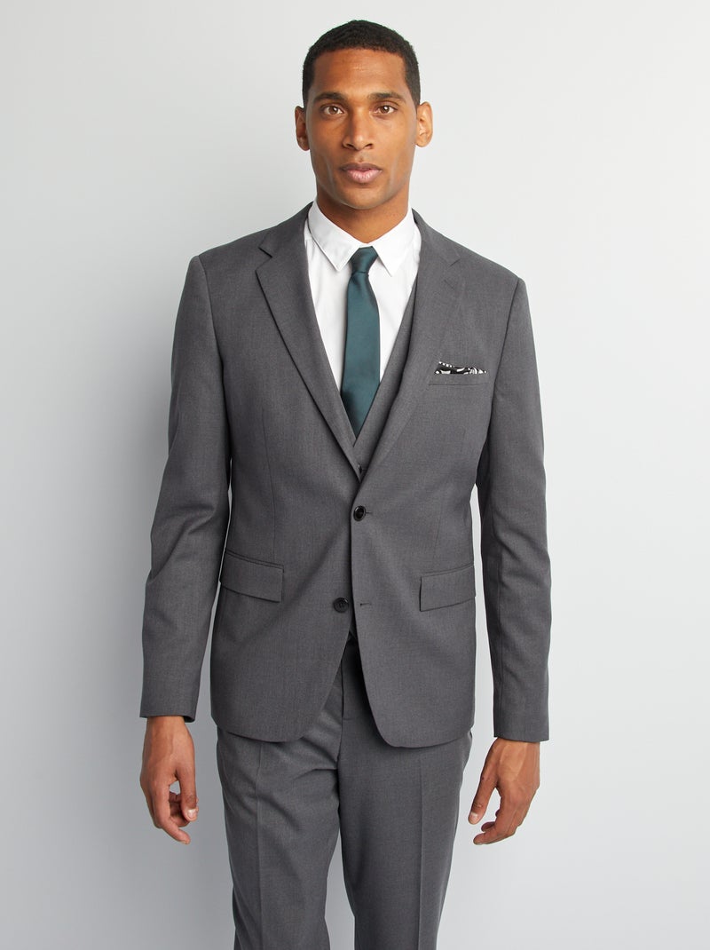 Veste de costume pour homme à coupe slim Gris - Kiabi