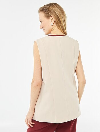 Veste de costume sans manches