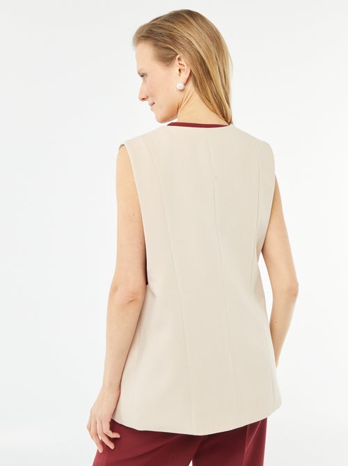 Veste de costume sans manches - Kiabi