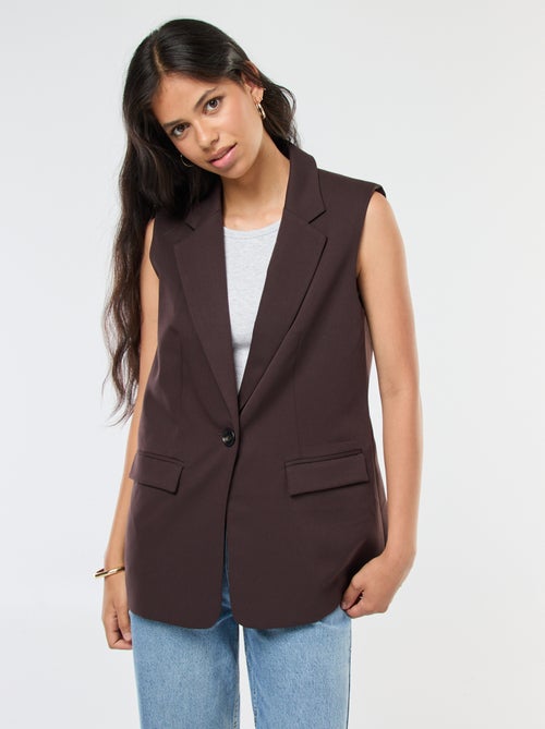Veste de costume sans manches - Kiabi
