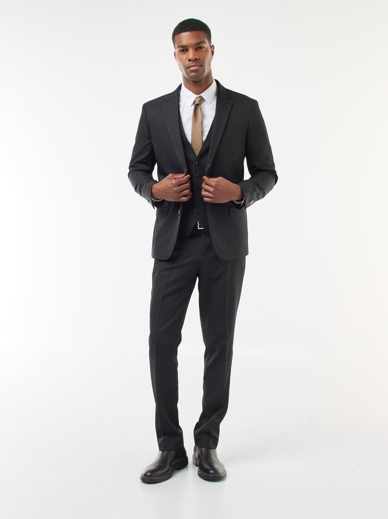 Veste de costume slim fit noir - Kiabi