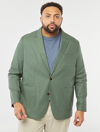 Veste de costume unie coupe slim